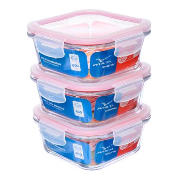 Kit-com-3-Potes-de-Vidro-Hermetico-800ml-Quadrado-Invicta
