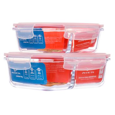 Kit-com-2-Potes-de-Vidro-Hermetico-640ml---1040ml-com-Divisoria-Invicta
