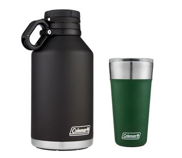 Kit-Growler-e-Copo-Termico-com-Tampa-600ml-Verde-Coleman