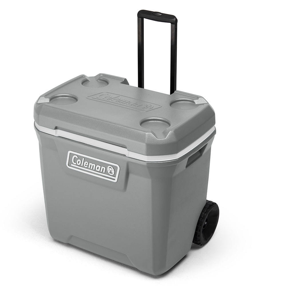 Coleman | Caixa Térmica com Rodas 61,5L Silver Ash - Coleman