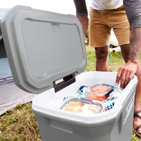 ルック　kg121 Coleman | Caixa Térmica com Rodas 61,5L Silver Ash Coleman - Coleman