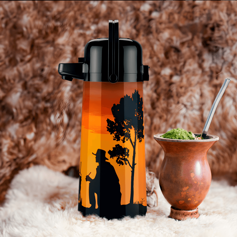 AMERICANS Racerボトルシップ Invicta | Garrafa Térmica Air Pot 1,8L Descanso Gaúcho - Invicta