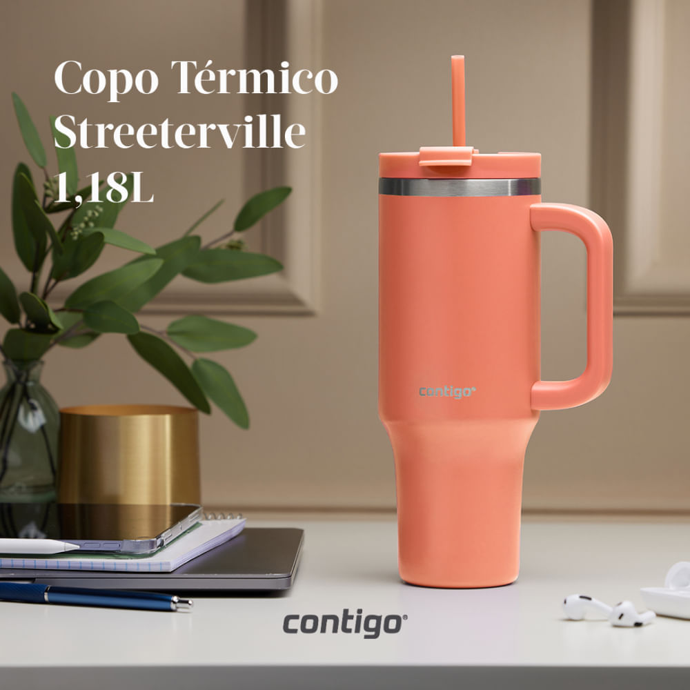 Contigo | Copo Térmico Streeterville Coral | 1,18L - Coleman