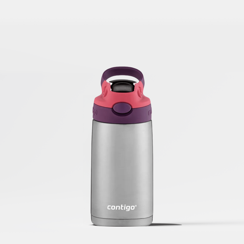 Garrafa Térmica AUTOSPOUT® Kids Rosa Inox Contigo | 384ml