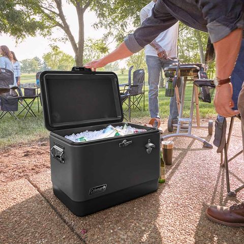 JimmySea　REMEDY Classic BLACK BOX SET ① Coleman | Caixa Térmica 51L Reunion™ Aço Inoxidável All Black