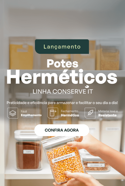 Lançamento Potes Herméticos de Plástico Mob