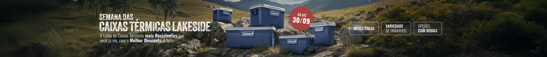 Mega Oferta Caixas Térmicas Lakeside | Coleman