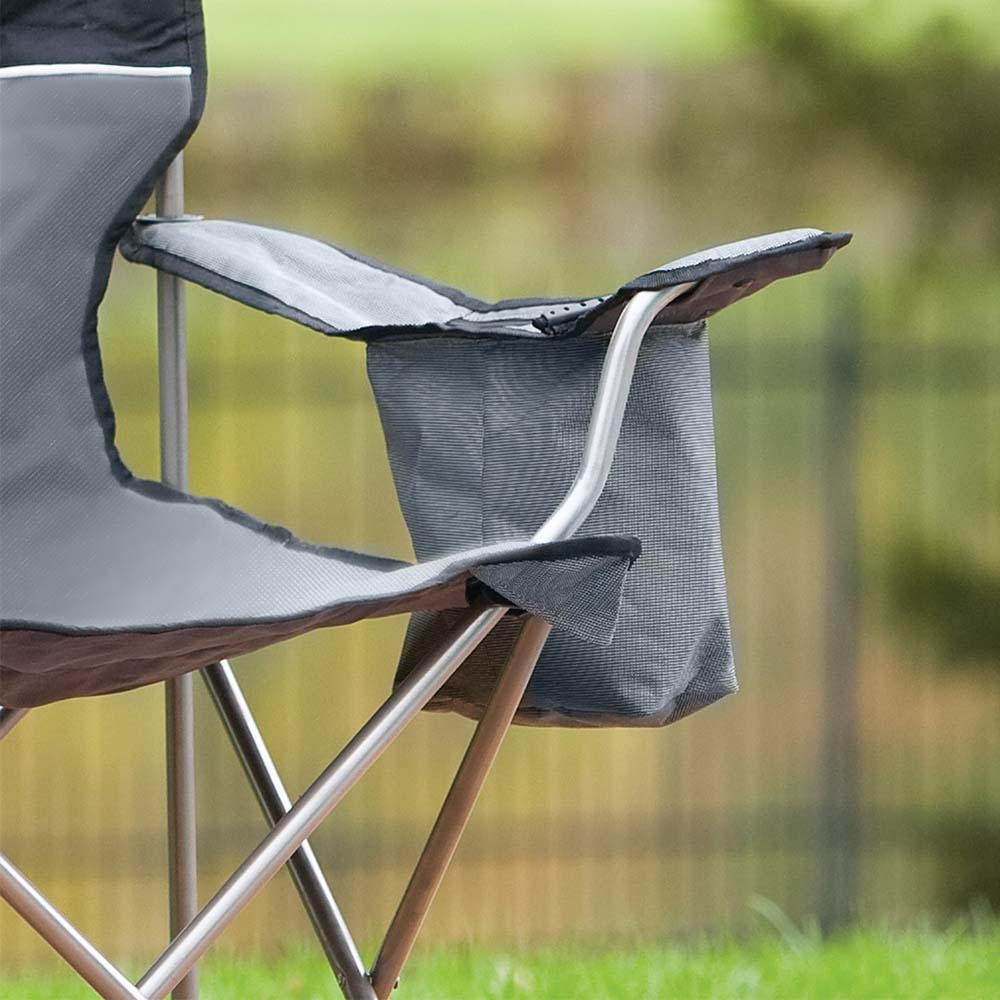 Coleman | kit com 2 Cadeiras Dobrável com Cooler Cinza - Coleman