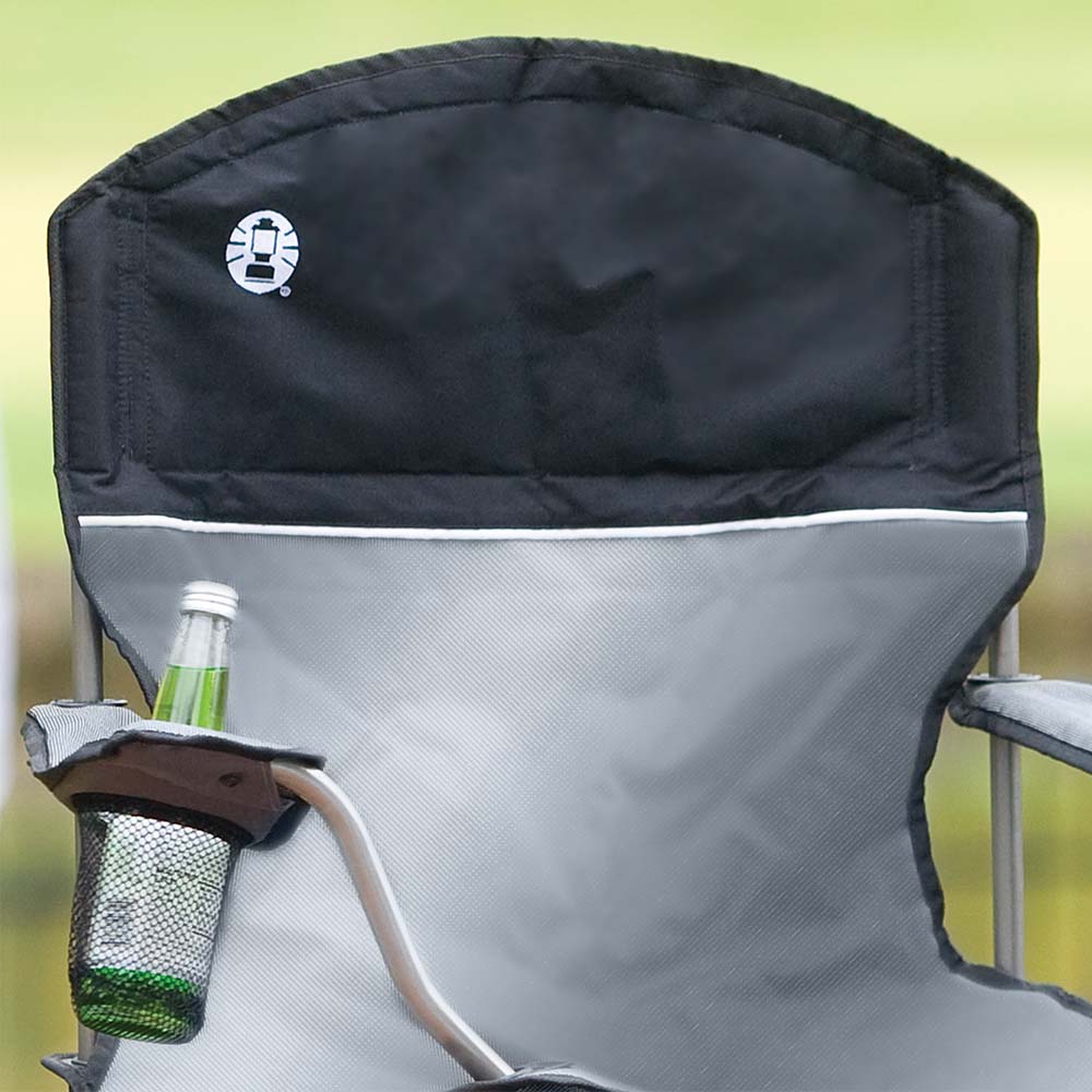 Coleman | kit com 2 Cadeiras Dobrável com Cooler Cinza - Coleman