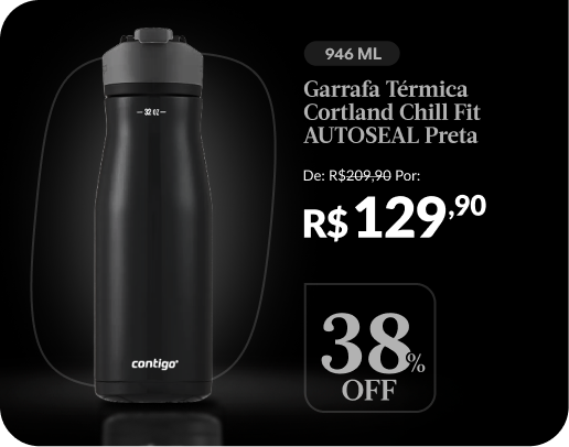 Garrafa Térmica Cortland Chill Fit AUTOSEAL® Preta