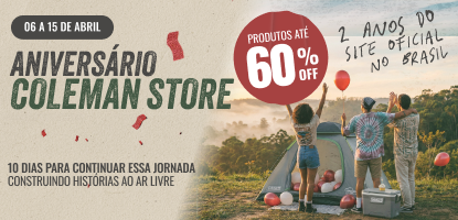 Banner Aniversário Coleman Store Mobile