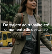 Banner Do trajeto ao trabalho até o momento de descanso