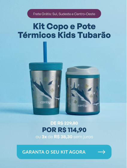 Banner Kit Copo e Pote Térmicos Tubarão