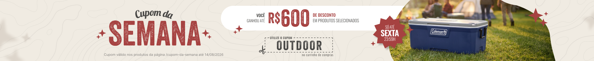 Cupom da Semana